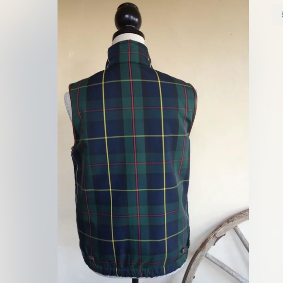 RALPH LAUREN Reversible Tartan Plaid Crest Equestrian Silk Picture S NEW! RARE!! - Picture 6 of 12